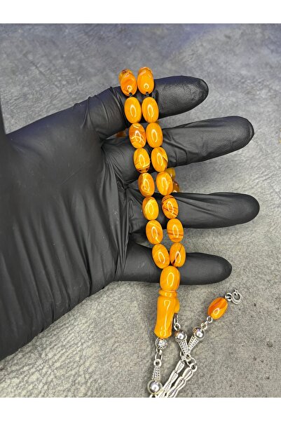 Mos Tespih High End Moire Squeezed Amber Rosary