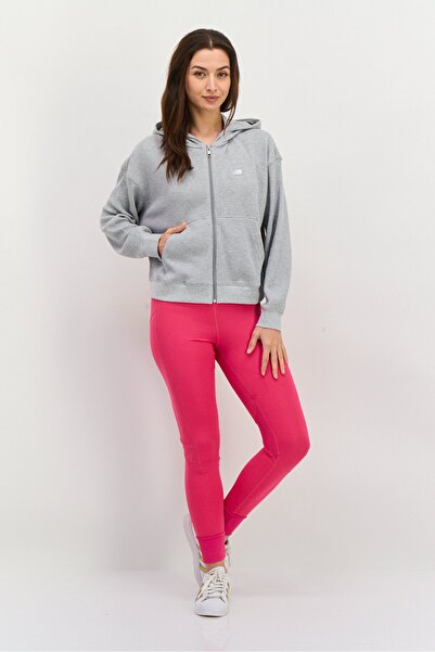 New Balance Women Sportswear Fit Long Sleeve Outdoor Hoodies, Grey