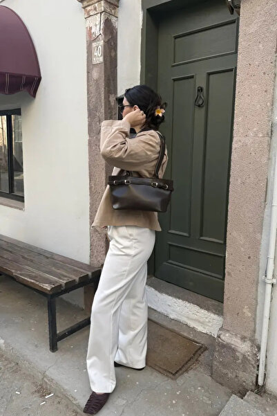 LEONAS Belt Detailed Women's Shoulder Bag Harvey St0014