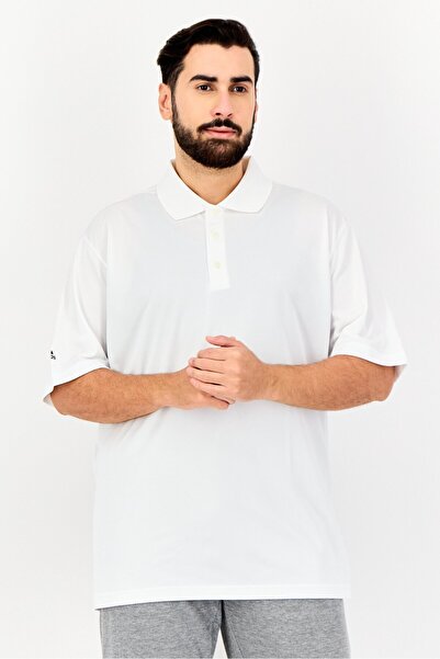 adidas Men Sportswear Fit Short Sleeve Training Polo Shirt, White