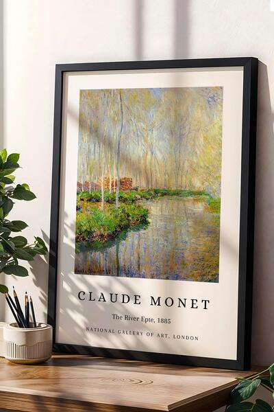 Saturn Claude Monet the River Epte Framed Painting the River Epte - Eclectic Style Wall Decor