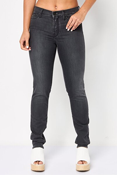 Karl Lagerfeld Women Skinny Fit Embroidered Stretchable Denim Jeans, Washed Black