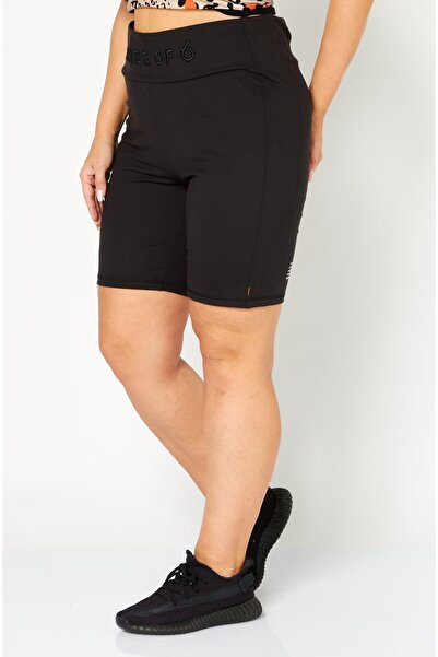 Tribe of 6 Women Sportswear Fit Training Shorts, Black