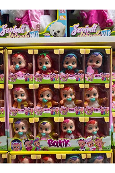Happy Toys Cry Bebek Biberon Ve Emzikli Küçük Boy 12 Cm