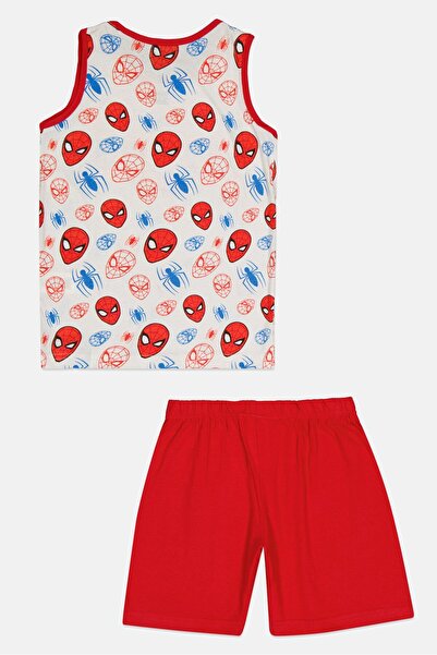 Marvel Kids Boy 2 Pieces Spiderman Top And Bottom Pajama Set, Multicolor