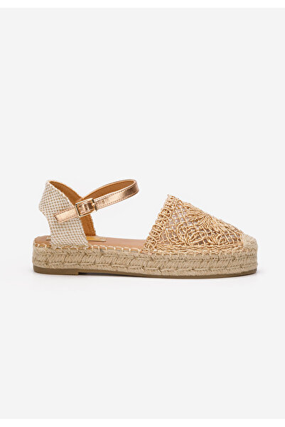 B T Shoes Champagne dámské espadrilky Anlonia
