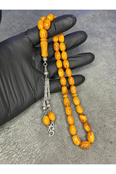 Mos Tespih High End Moire Squeezed Amber Rosary