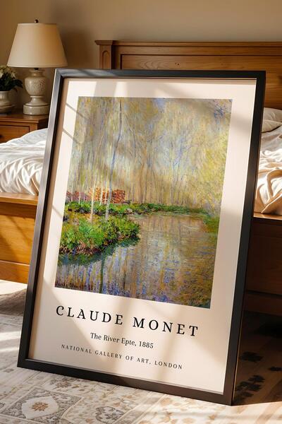 Saturn Claude Monet the River Epte Framed Painting the River Epte - Eclectic Style Wall Decor