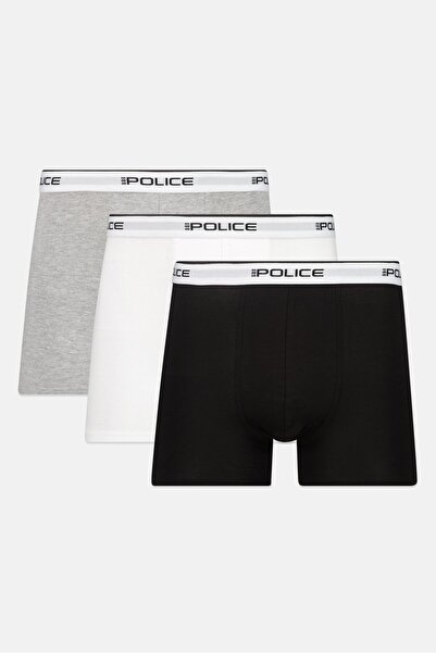 883 Police Men 3 Pack Brand Logo Boxers, Multicolor