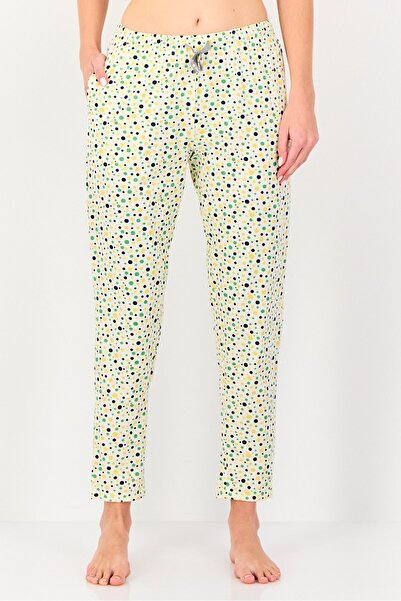 Zivame بنطلون بيجاما روزالين x نسائي، قطعتين، مطبوع بالكامل، برباط، متعدد الأ...