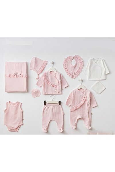 ZEYNUKO مجموعة زيبين للأطفال الرضع مع فيونكة وافل من عمر 0-3 أشهر، 10 قطع، من...