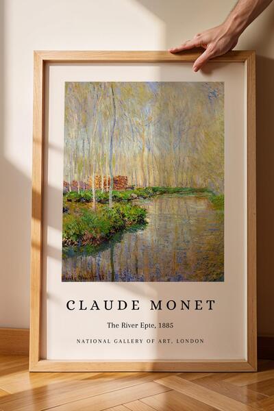 Saturn Claude Monet the River Epte Framed Painting the River Epte - Eclectic Style Wall Decor