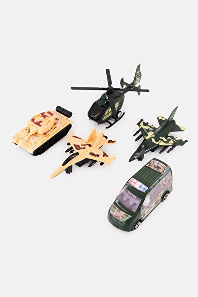 Toi-Toys 5 قطع من مركبات القوات العسكرية، متعددة الألوان