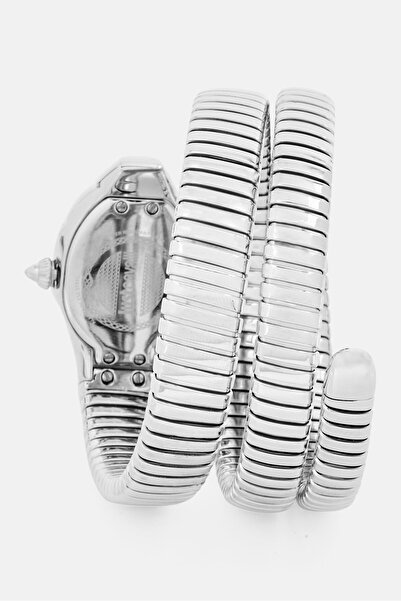 Just Cavalli Women JC1L022M0055 Stainless Steel Signature Snake Analog Watch 22 mm, Silver