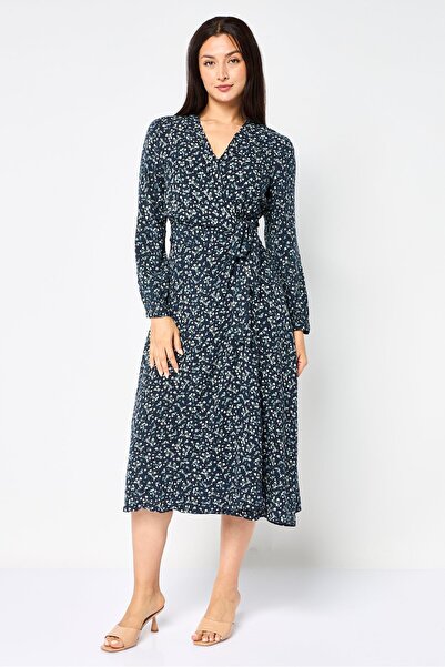 Tommy Hilfiger Women Floral Print Wrap Dress, Multicolor