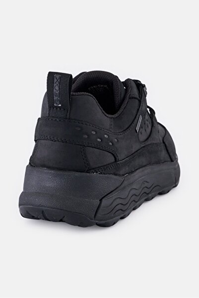 Geox Men Spherica 4x4 Lace Up Casual Shoes, Black