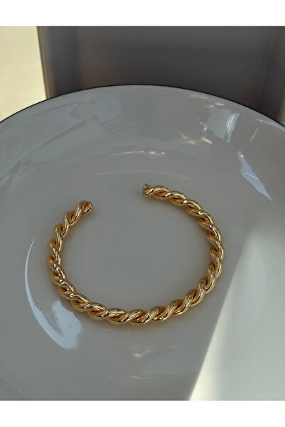 GİS JEWELRY Dönmeli Burgu Model Kelepçe Bileklik