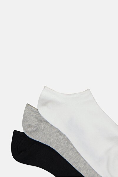 Reebok Men 3 Pairs Brand Logo Low Cut Socks, Multicolor