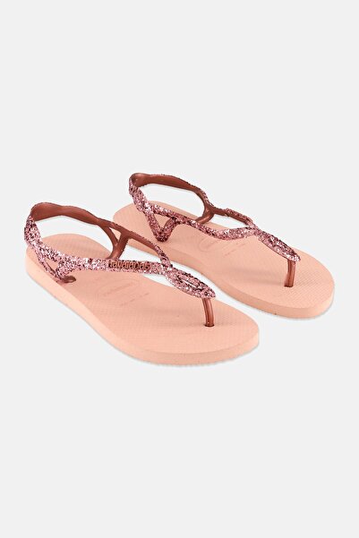 Havaianas Women Style 2 Slip On Glittered Slippers, Pink
