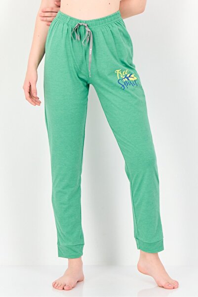 Zivame بيجامة نسائية من Rosaline x بطبعة جرافيكية سهلة الارتداء باللون الأخضر