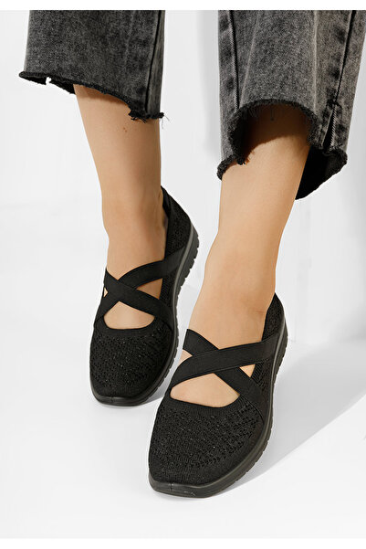 B T Shoes Černé dámské baleríny Vanora