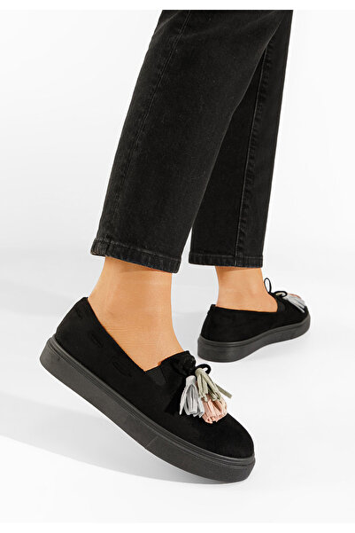 B T Shoes Černé dámské espadrilky Graziela