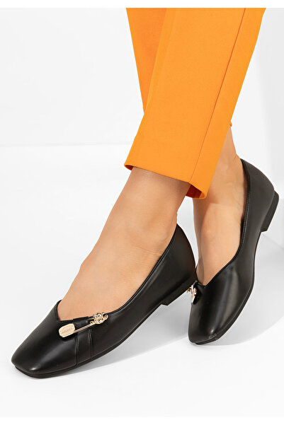 B T Shoes Γυναικείες μπαλαρίνες Georgetta μαύρα