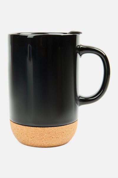 Gibson Home Modani Travel Mug With Lid And Cork Base 480 ml, Assorted