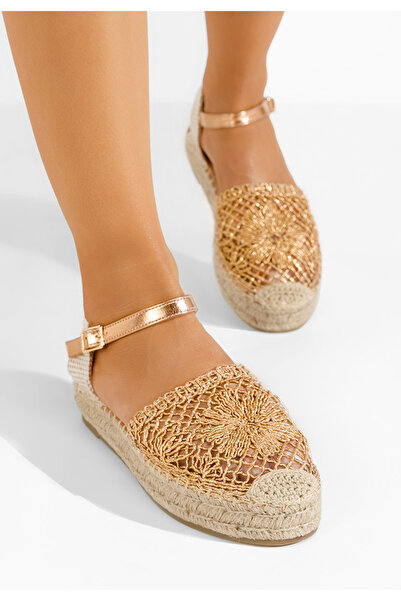B T Shoes Champagne dámské espadrilky Anlonia