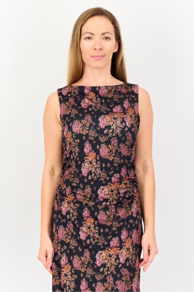 Bebe Women Floral Print Maxi Dress, Multicolor