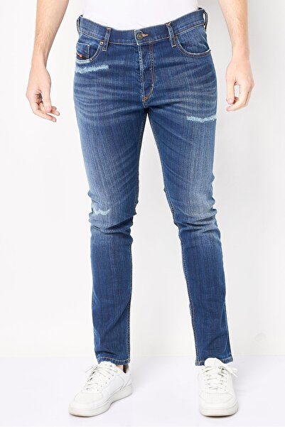Diesel Men Teppahar-X Slim Fit Washed Denim Jeans, Blue
