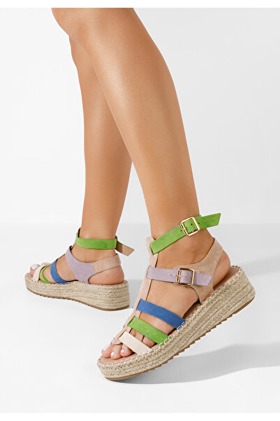 B T Shoes εσπαντρίγιεσ ψηλεσ Sanjana Πολυχρωμα