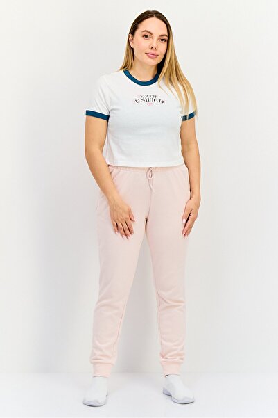 Puma Women Sportswear Fit Graphic Print Outdoor Crop Top, White