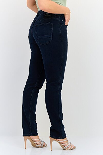Timberland Women Slim Fit Washed Stretchable Denim, Dark Blue