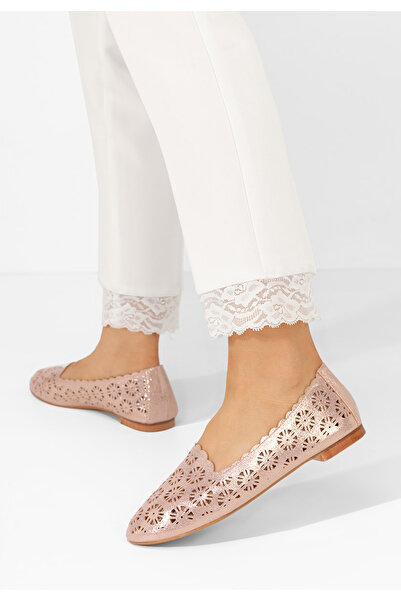 B T Shoes Růžové dámské baleríny Joella