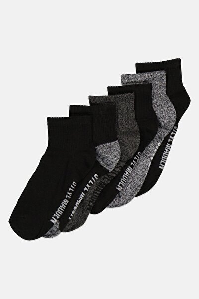 Steve Madden Women 6 Pairs Brand Logo Quarter Socks, Multicolor