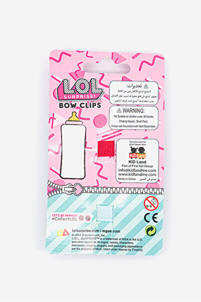 L.O.L. SURPRISE Kids Girl 2,Pcs Metallic Hair Clip, Pink and Blue