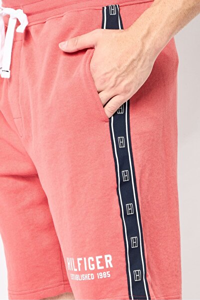 Tommy Hilfiger Men Brand Logo Basic Shorts, Red