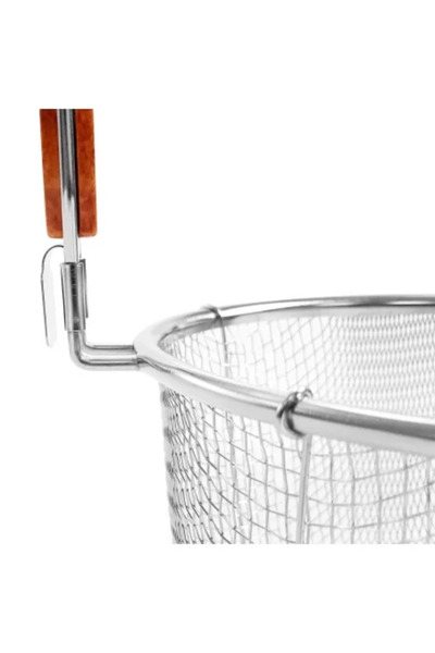 Zokura Strecuratoare taitei, inox, cu maner lemn 14,5 cm -