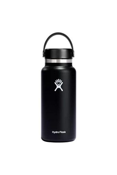 Hydro Flask Wide Mouth Thermos Bottle, Stainless Steel, 950ml, Black