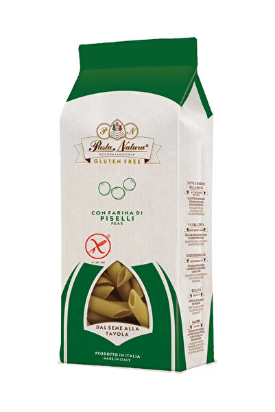 Pasta Natura Penne din mazare verde bio fara gluten 250 g