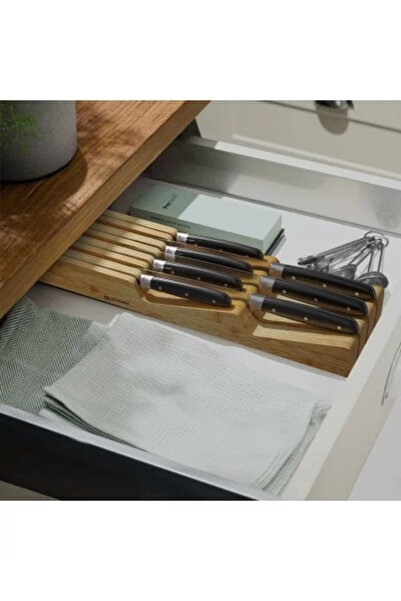 Zokura Knife Storage Stand, Bamboo, 42.5 x 9.8 cm -