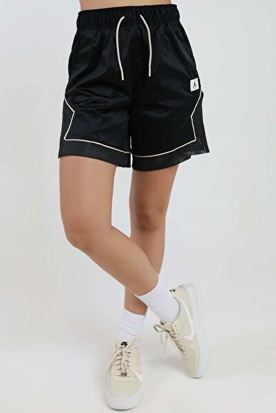 Nike Jordan Essentials Diamond saten siyah Şort DO5041-010
