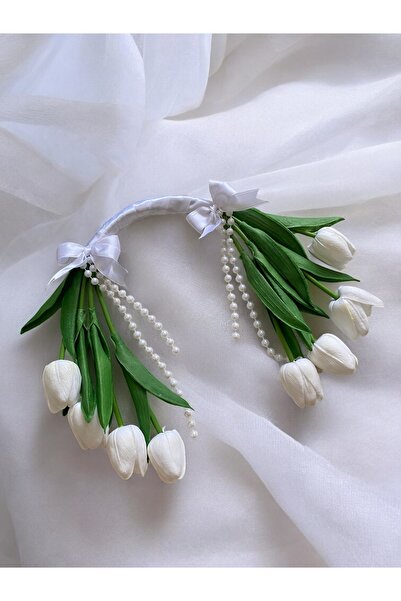 Gelinelbuketcisi Beyaz lale gelin buketi