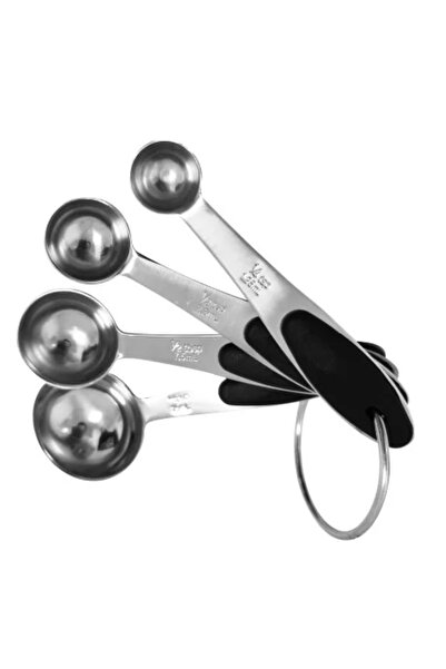 Zokura Set 4 linguri de măsurat pentru ingrediente, oțel inoxidabil -