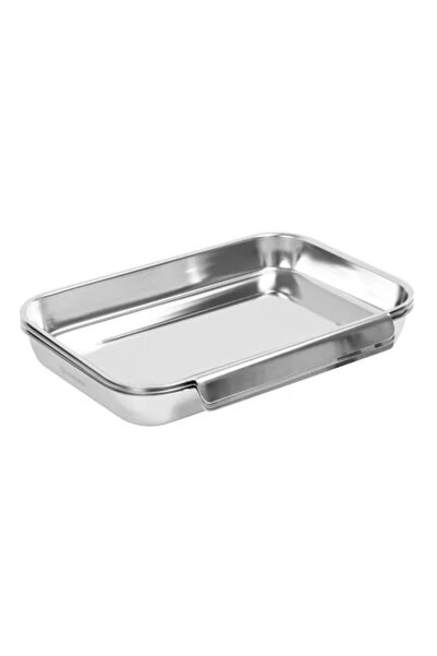 Zokura Set de 3 tăvi de copt, oțel inoxidabil, 15 x 22 x 3 cm