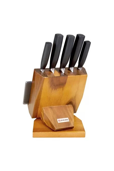 Zokura Set cutite 6 piese, suport rotativ -
