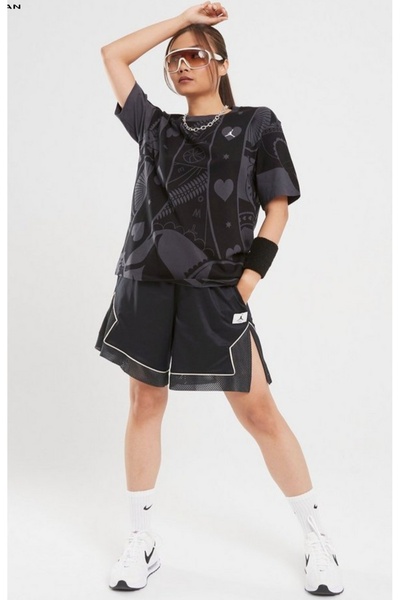 Nike Jordan Essentials Diamond saten siyah Şort DO5041-010