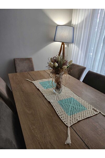 PAWMAM El Örmesi Masa Örtüsü ve Runner Takımı