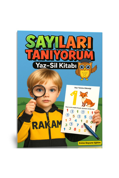 Enine Boyuna Eğitim كتاب التعرف على الأرقام - كتاب الكتابة والمسح (الأرقام من...